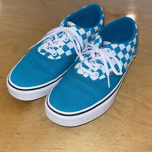 Vans Doheny Women's Shoes Sneakers Checkered Blue‎ Size 8